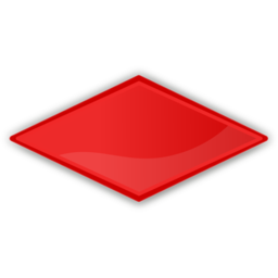 Download free rhombus red icon